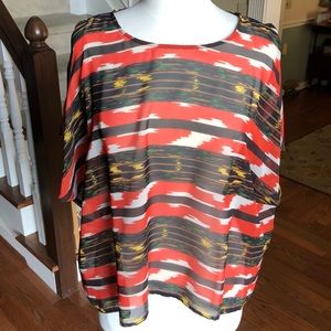 Vince Camuto sheer top sz M